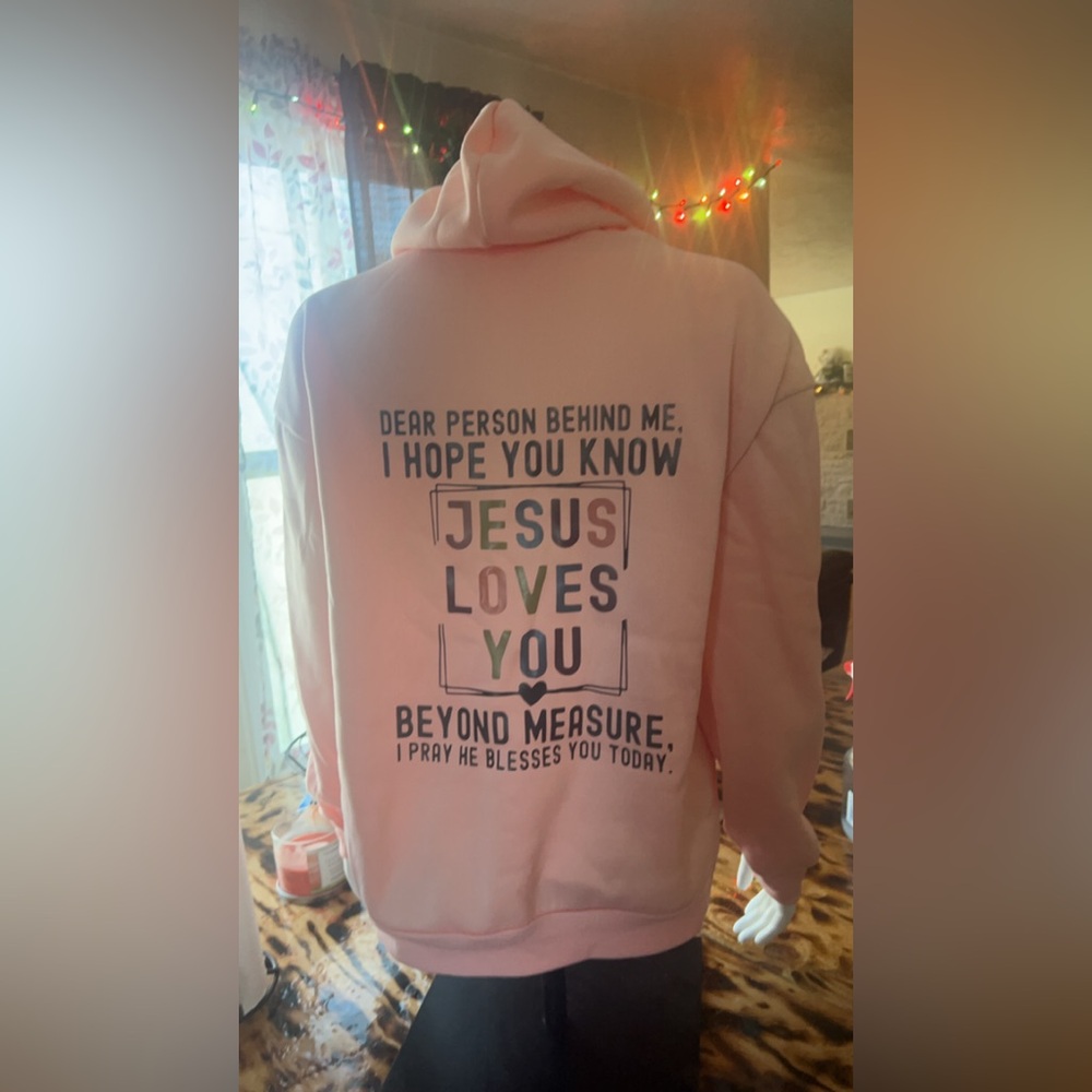 Pink hoodie